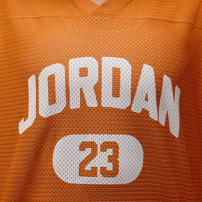 Jordan W J BRK SS MESH JRSY TOP starfish/white orange 48613 3