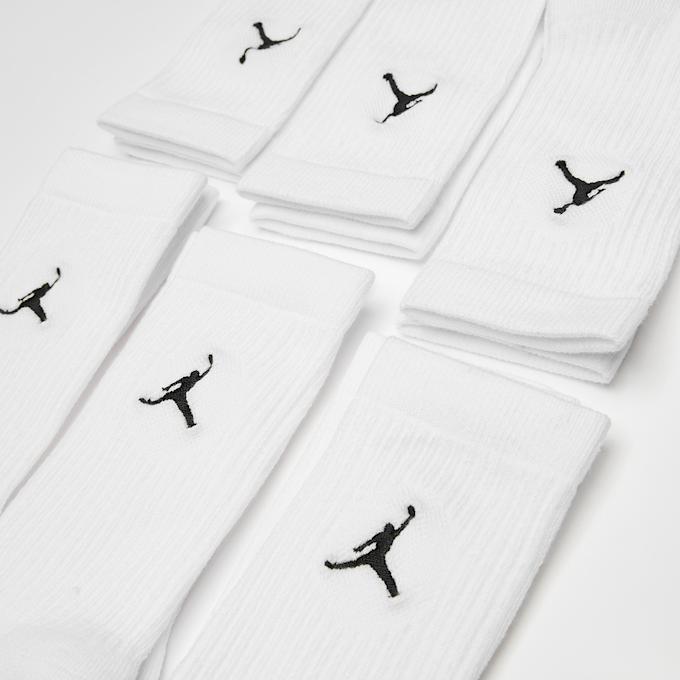 Jordan 6 PACK - Everyday Cushioned Crew Socks blanc 48761 2