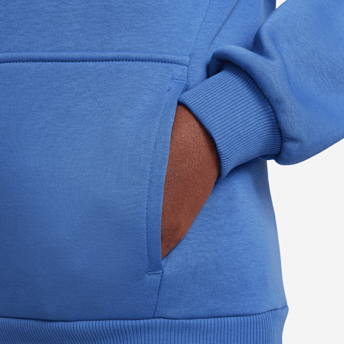 Nike Sportswear Club Fleece Hoodie Low Brand Read bleu 48774 3