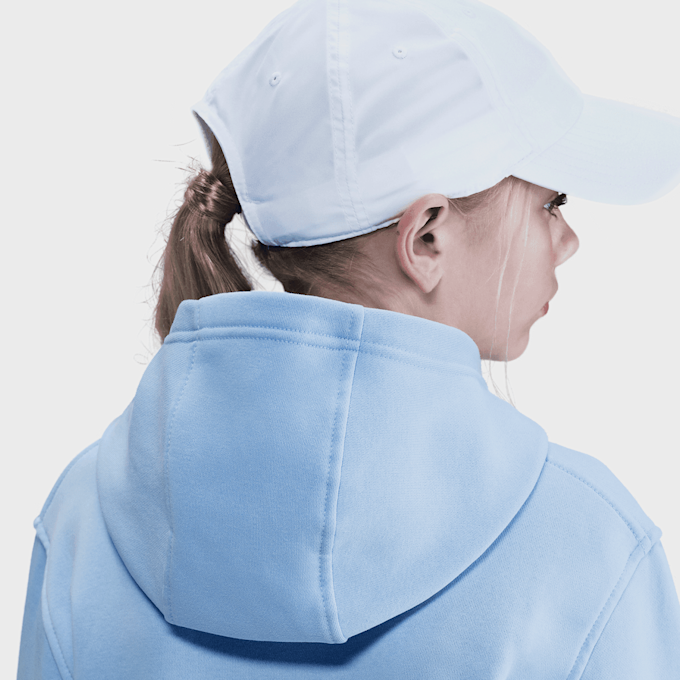 Nike Sportwear Club Fleece Hoodie Low Brand Read blau 48776 4