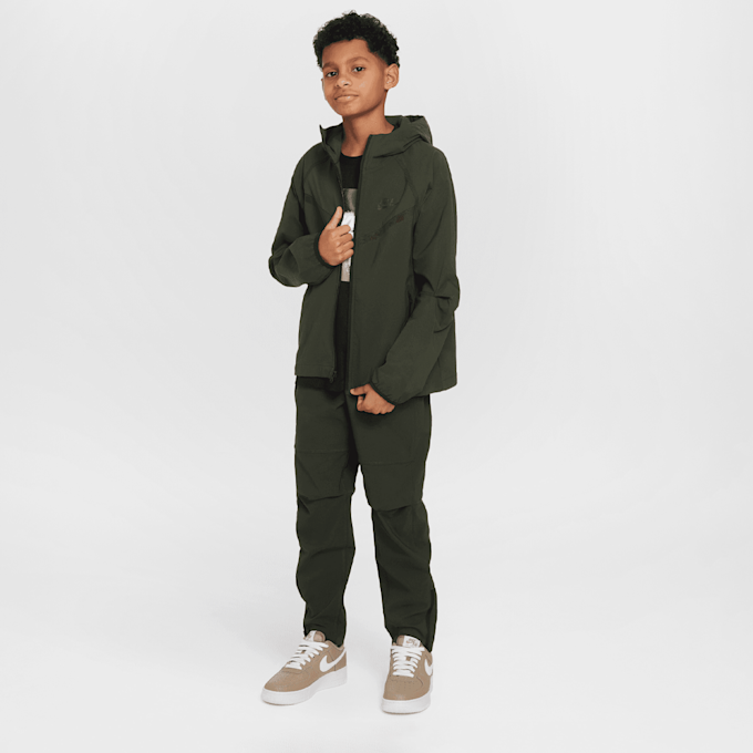 Nike Sportsweat Tech Woven Full Zip Jacket vert 48742 9