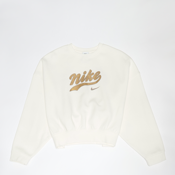 Nike G NSW TREND FLC CRP CREW sail/metallic gold beż 48750 1