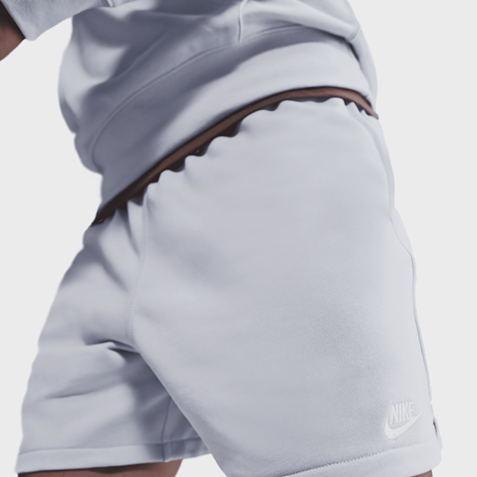 Nike Club Flow French Terry Shorts ghost/ghost/white grau 48685 3