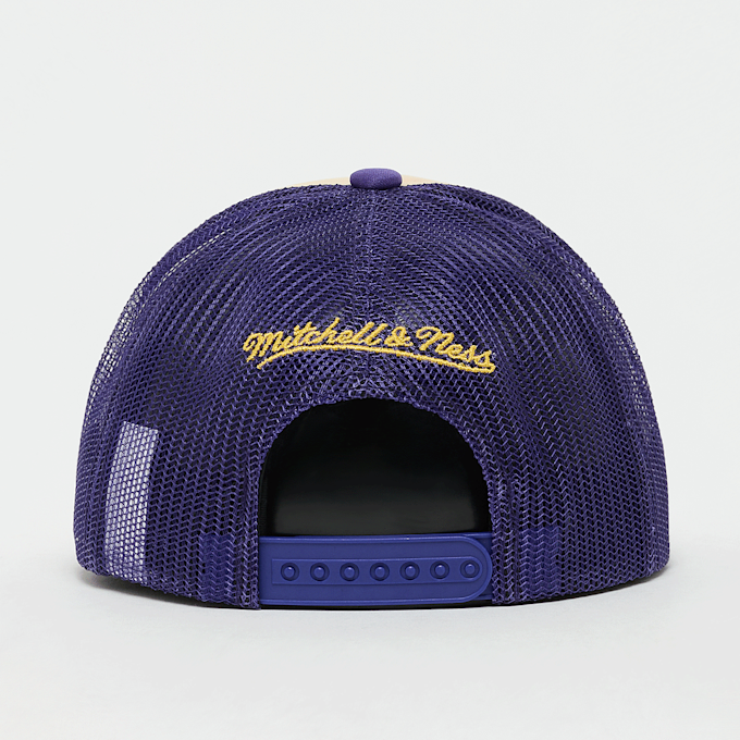 Mitchell & Ness VINTAGE BLOCK TRUCKER NBA LOS ANGELES LAKERS cream pourpre 48841 2