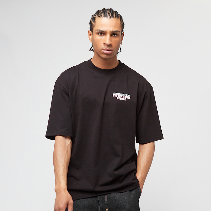 DropSize Heavy Oversized Bubble Font T-Shirt schwarz 48880 2