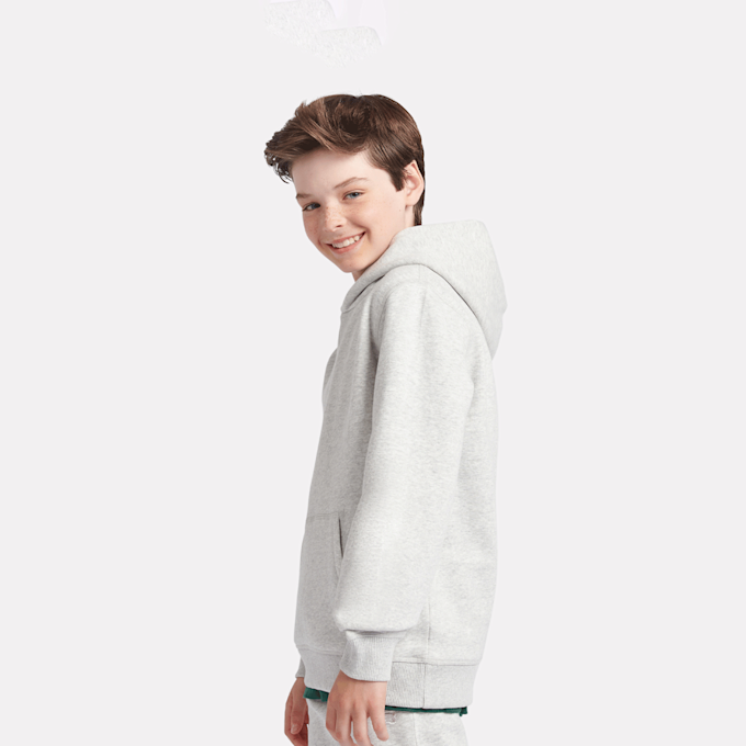 New Balance Boys French Terry Small Logo Hoodie grau 48975 2