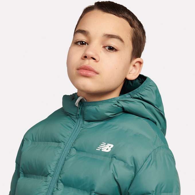 New Balance Bond Quilted Jacket zielony 49040 3
