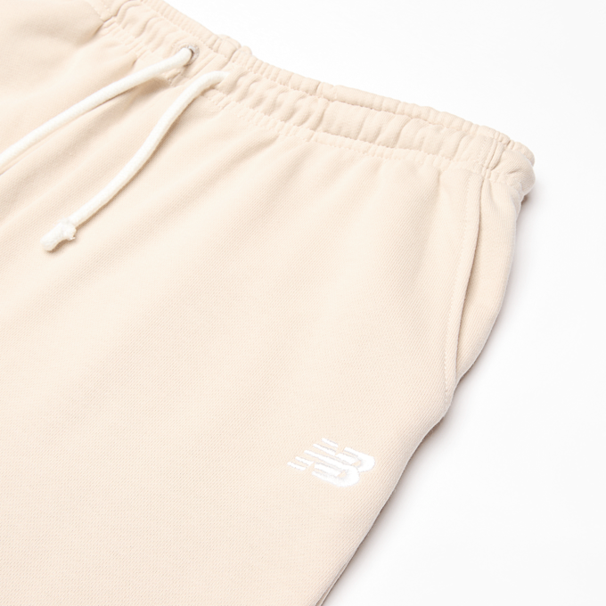 New Balance French-Terry Small Logo Wide Leg Jogger beige 49044 3