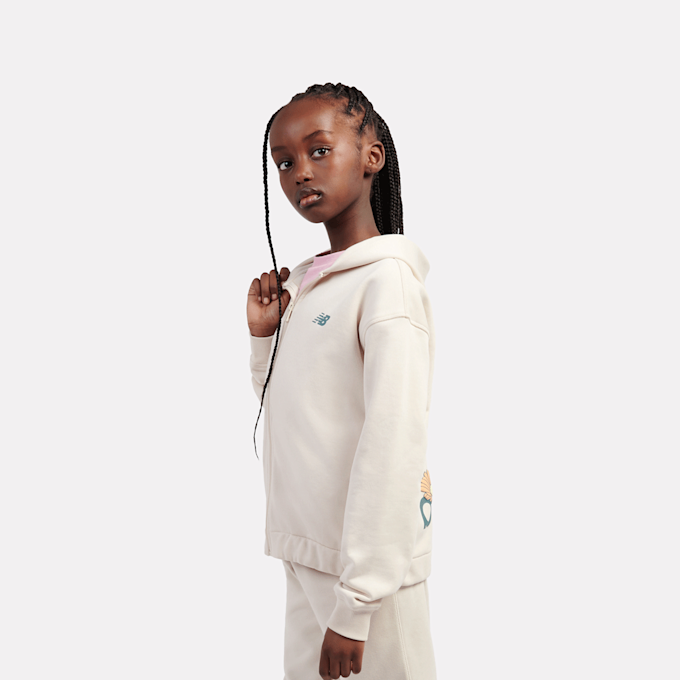 New Balance Premium Borg Fleece Zip Thru Funnel verde 49059 2