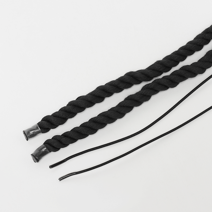 BAGGY ROPE LACES 14mm SET 100cm preto 49104 2
