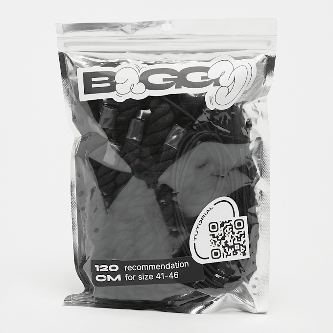 BAGGY ROPE LACES 14mm SET 120cm noir 49110 1