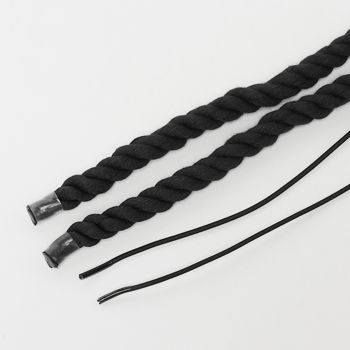 BAGGY ROPE LACES 14mm SET 120cm noir 49110 2