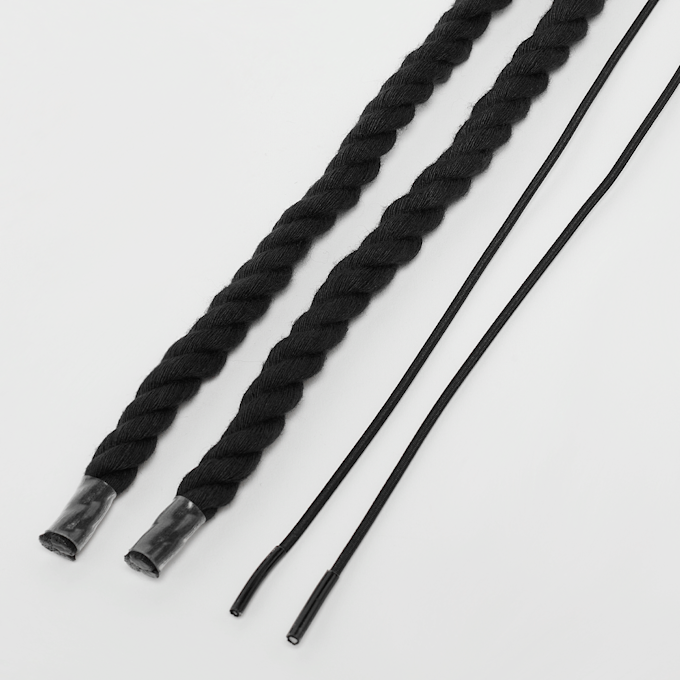 BAGGY Rope Laces 10mm Set 100cm nero 49122 2