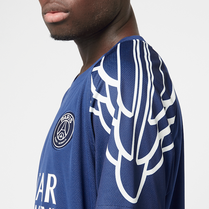 Jordan PSG Nike Dri-Fit Jersey Shortsleeve Stadium Fourth bleu 49136 4