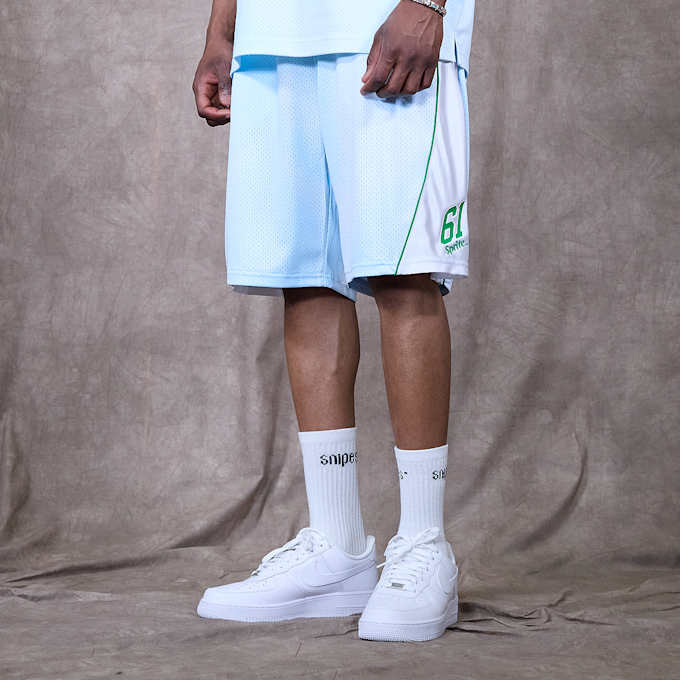 Sprite x SNIPES Flame Mesh Shorts bleu 49174 1
