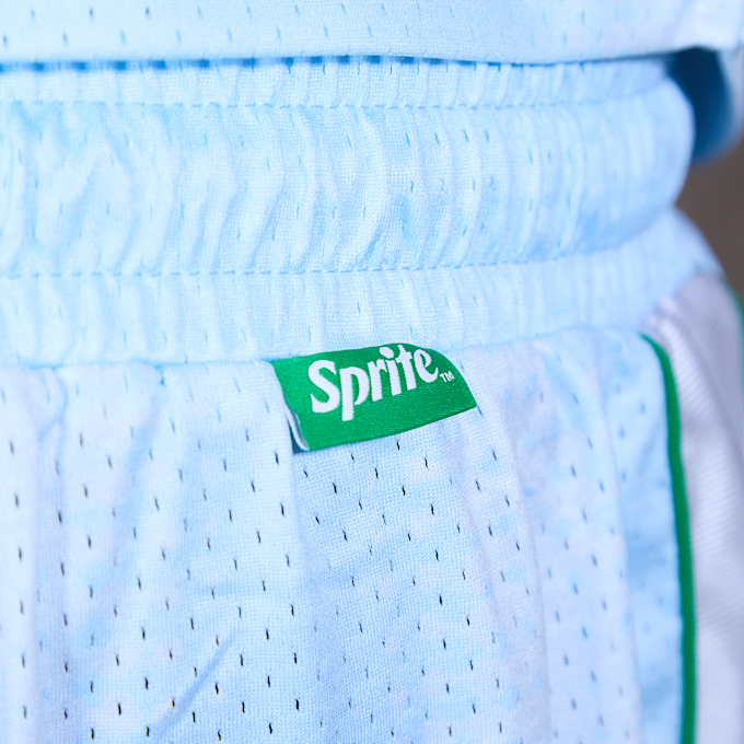 Sprite x SNIPES Flame Mesh Shorts bleu 49174 6