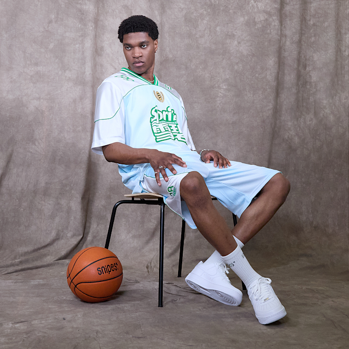 Sprite x SNIPES Flame Mesh Shorts bleu 49174 7