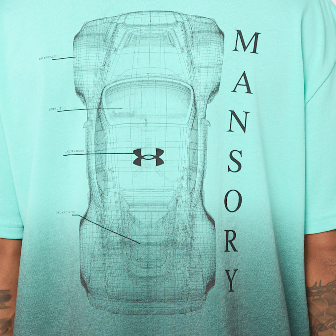 Under Armour UA x Mansory Fade Shortsleeve turquesa 49196 4