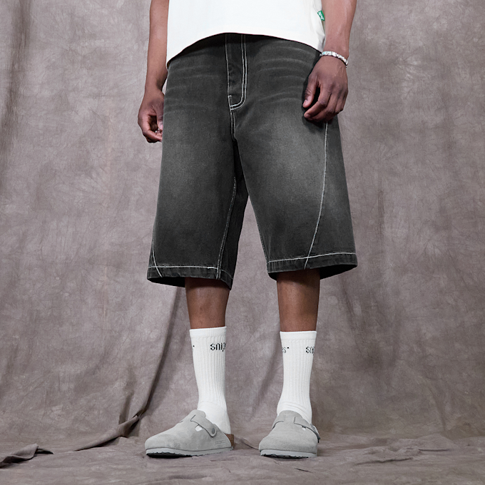 Sprite x SNIPES Spark Denim Shorts grau 49199 1