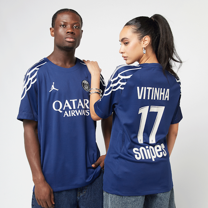 Jordan Vitinha / No. 17 / PSG Nike Stadium Fourth 2024/25 bleu 49210 1
