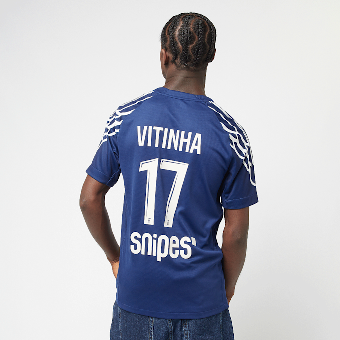 Jordan Vitinha / No. 17 / PSG Nike Stadium Fourth 2024/25 bleu 49210 2