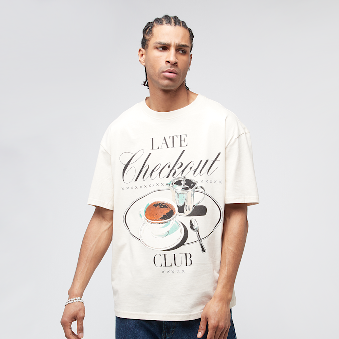 Mister Tee Late Checkout Coffee Oversize Tee beige 49247 1