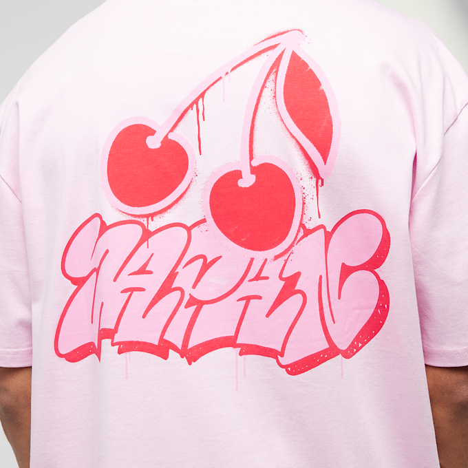 Mister Tee Pink Cherries Oversize Tee lichtroze 49251 4