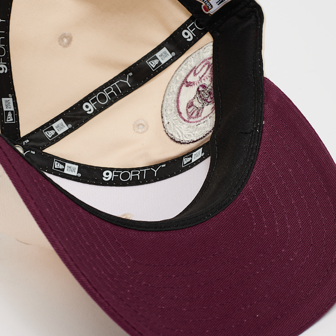 New Era 9FORTY MCROWN New York Yankees light cream/burgundy beige 49286 4