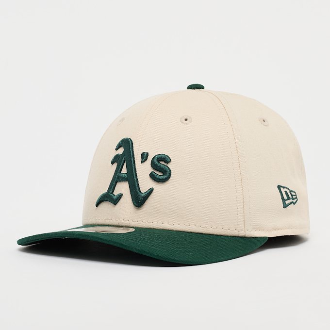 New Era 9FORTY MCROWN Oakland Athletics light cream/dark green beige 49288 1