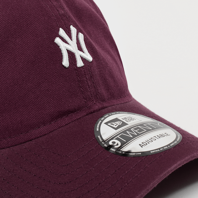 New Era 9TWENTY Mini Washed New York Yankees burgundy/white rouge 49321 4