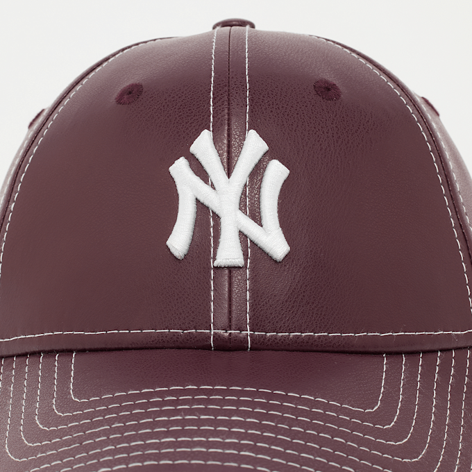 New Era FEMALE 9FORTY Topstitch PU New York Yankees rot 49325 4