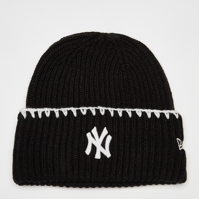 New Era Female Chunky Topstitch Beanie New York Yankees noir 49392 1