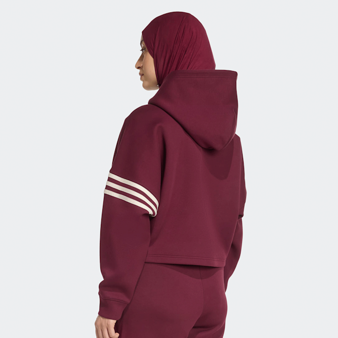 adidas Originals NEUCL HOODIE maroon/wonder white rouge 49728 2