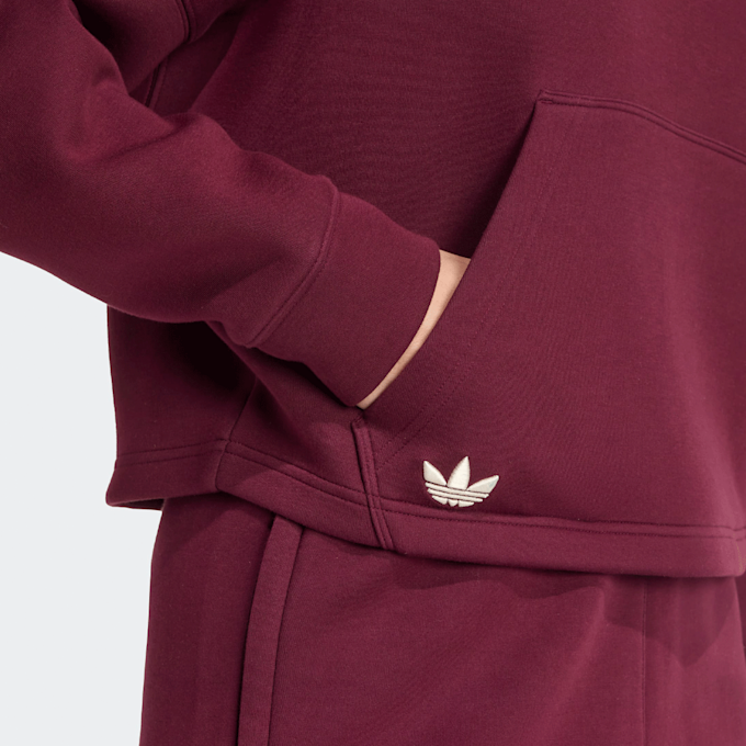 adidas Originals NEUCL HOODIE maroon/wonder white rouge 49728 3