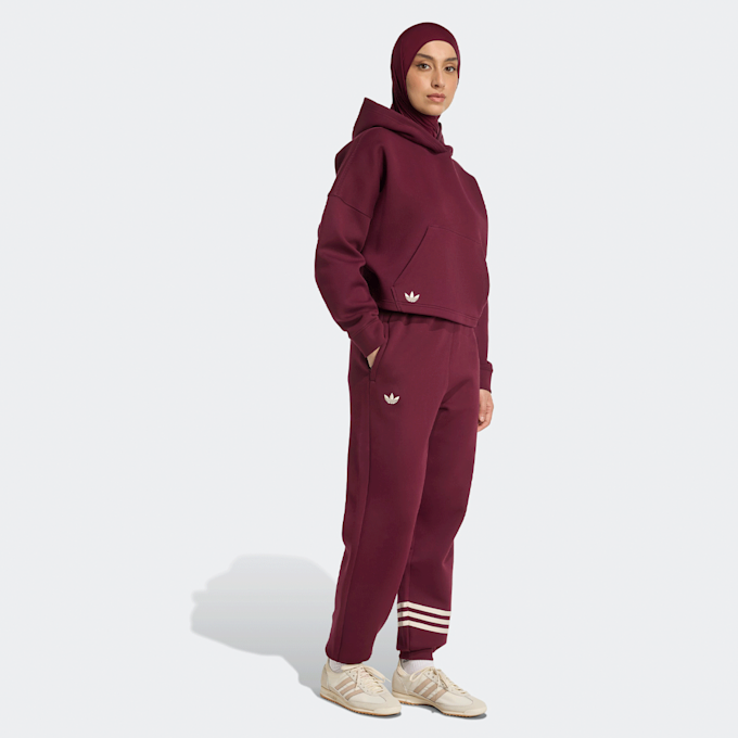 adidas Originals NEUCL HOODIE maroon/wonder white rot 49728 4