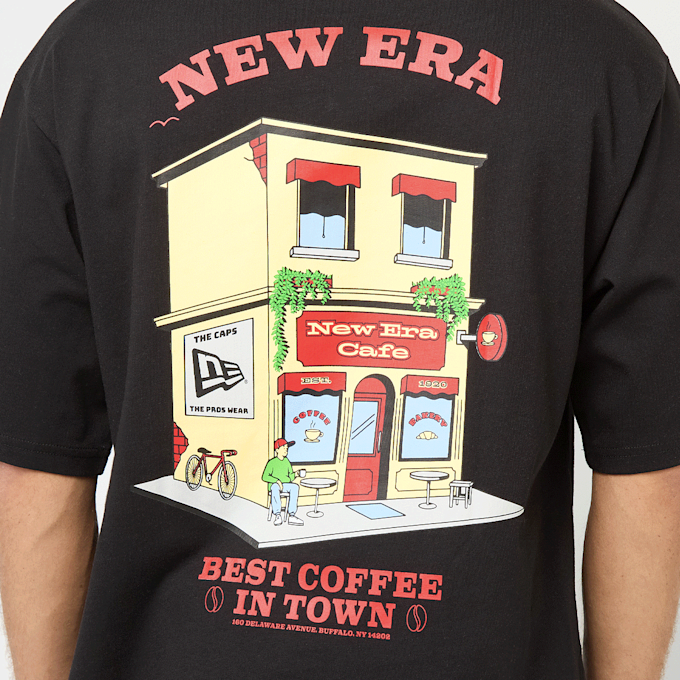 New Era Oversized Graphic Tee czarny 49734 5