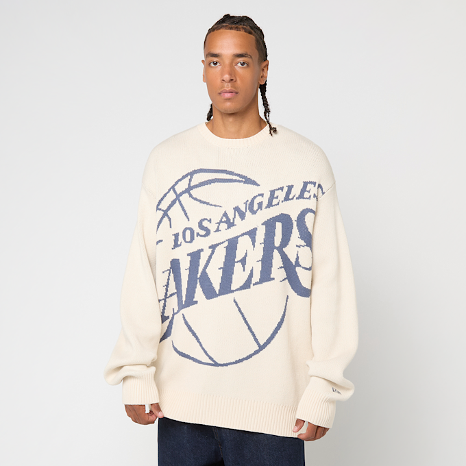 New Era NBA Knit Sweater Los Angeles Lakers Ltc beige 49747 1