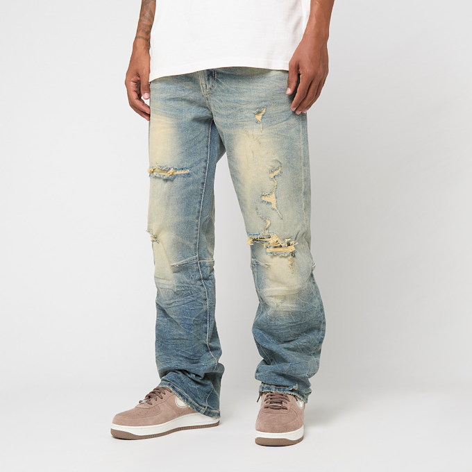 Smoke Rise Heavy Whisker Effect Jeans azul 49771 1