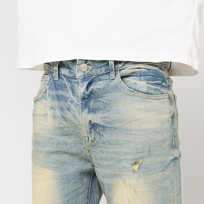 Smoke Rise Heavy Whisker Effect Jeans azul 49771 3