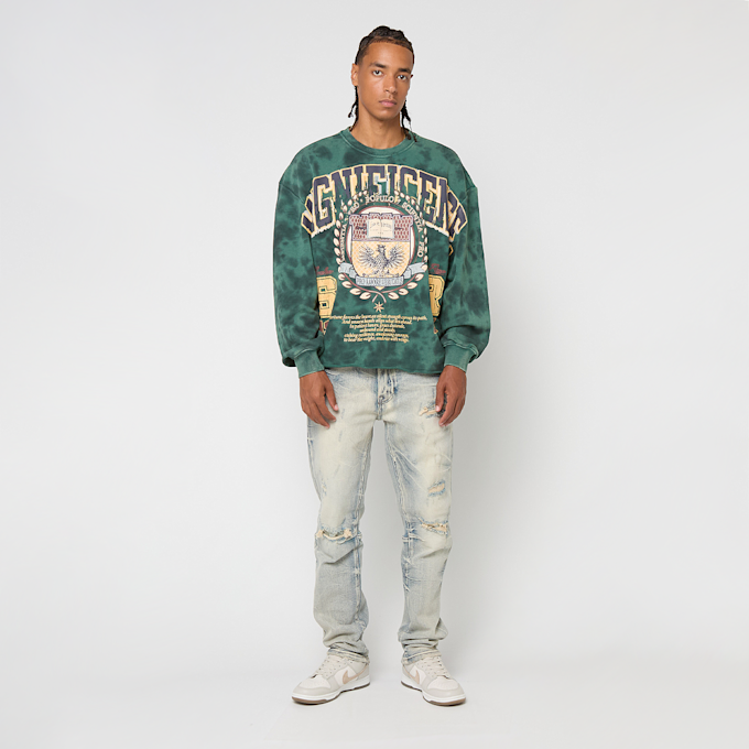 Smoke Rise Magnificence Fleece Crewneck verde 49797 5