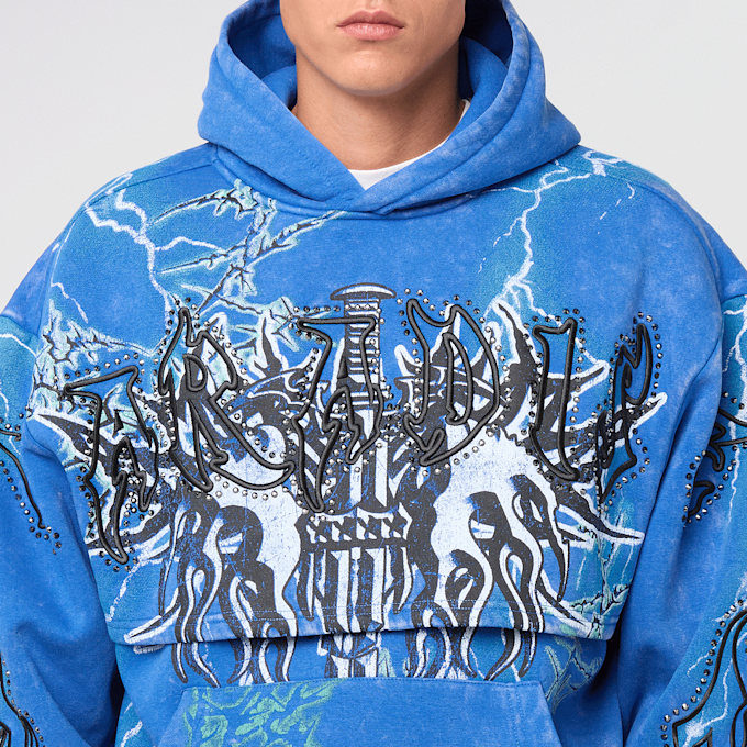 Smoke Rise Paradise Fleece Hoodie azul 49803 3