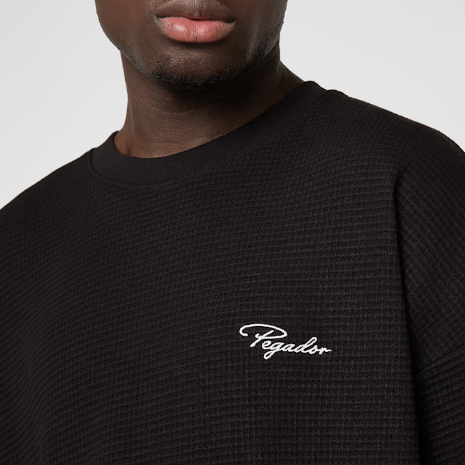 Pegador Signar Oversized Waffle Longsleeve Washed schwarz 49818 3
