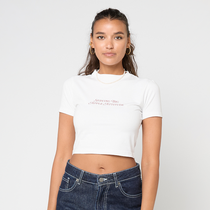 Pegador Yelene Cropped Baby Tee bianco 49827 1