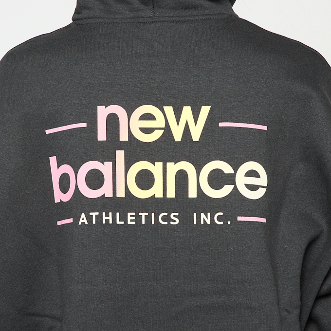 New Balance Reimagined Fleece Oversized Hoodie zwart 49848 3
