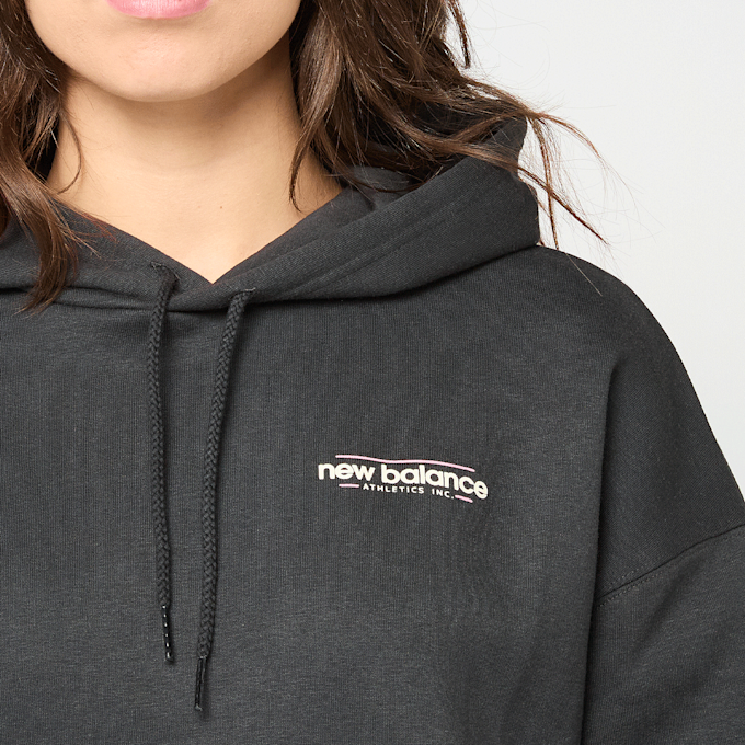 New Balance Reimagined Fleece Oversized Hoodie negro 49848 4