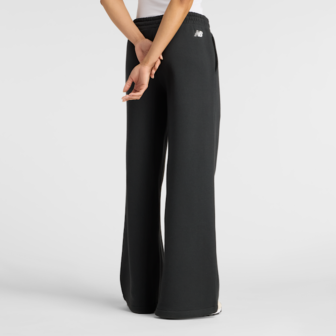 New Balance Linear Heritage Fleece Wide Leg Pant negro 49852 2