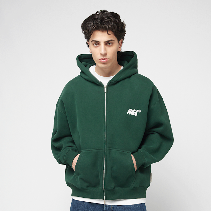 Another Cotton Lab Caffeine Dept. Zip Hoodie groen 49861 2