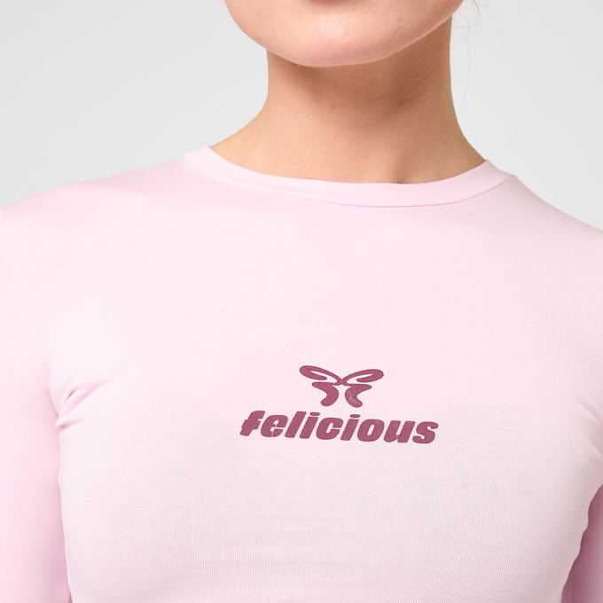 Felicious Basic Tight Logo Longsleeve rosa 61385 3