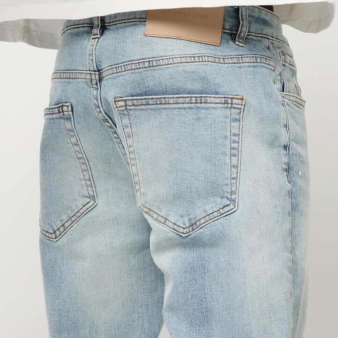 2Y STUDIOS Victor Ripped Slim Fit Jeans plava 61379 4
