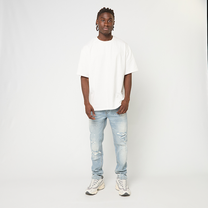 2Y STUDIOS VICTOR RIPPED SLIM FIT JEANS blau 61379 5